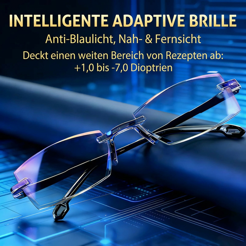 Sapphire Smart Adaptive Brille – Kristallklare Sicht in der Nähe und in der Ferne, Blaulichtfilter